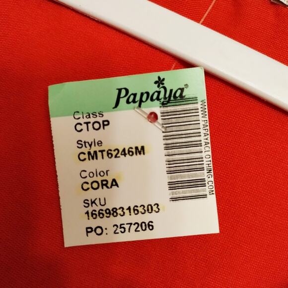 Papaya Orange Sleeveless Top NWT - Picture 6 of 7